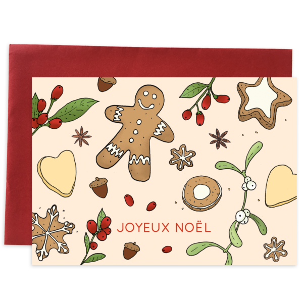 Card gingerbread noel 1