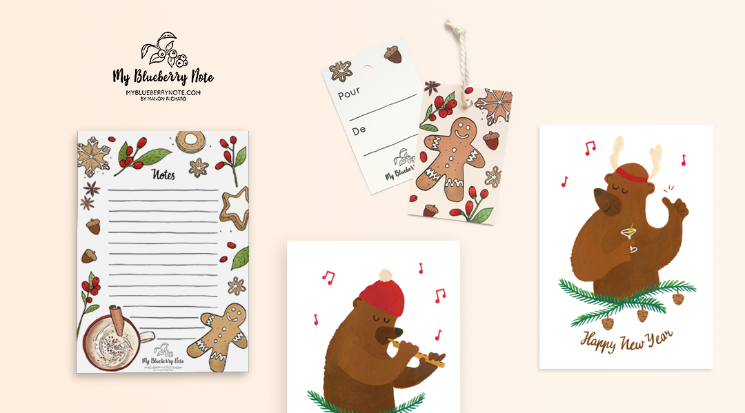 Christmas stationery cards
