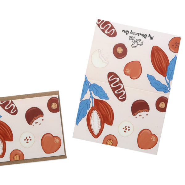 Greetings cards mini chocolate 2