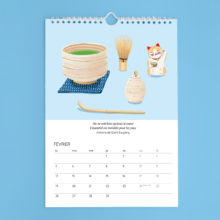 Calendrier Thés 2024 illustration Manon Richard